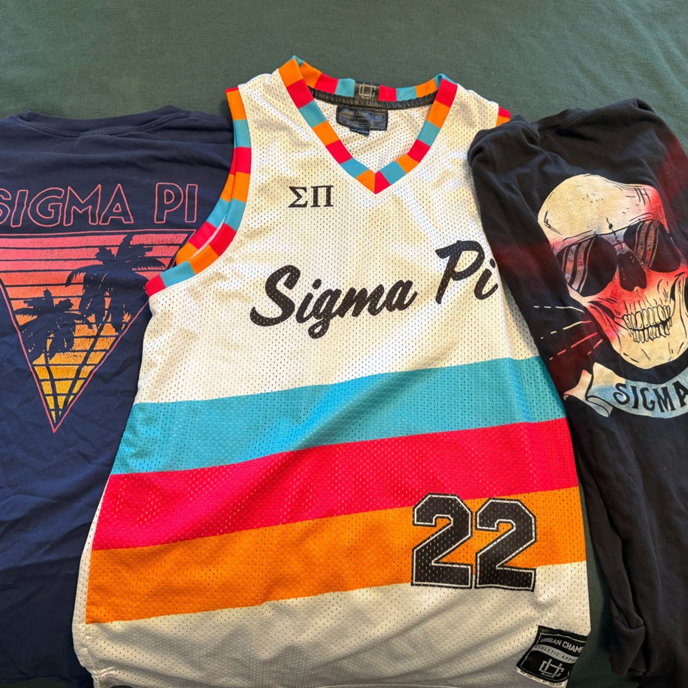 Sigma Pi Men's Colorful Striped Jersey